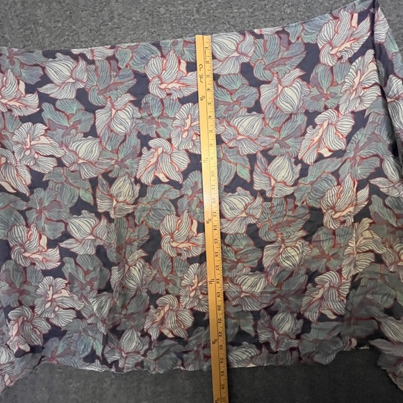 Vera Bradley Soft Fringe Scarf Paradise Floral Mint Rayon New With Tags Gift - Picture 6 of 9